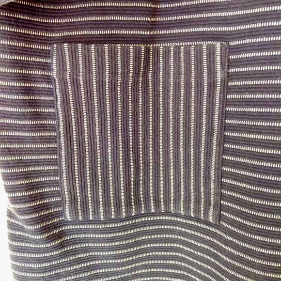 J. Jill Navy Cotton Striped Midi Dress - Picture 9 of 9